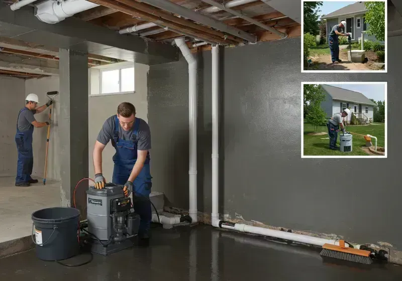 Basement Waterproofing and Flood Prevention process in De Soto, IL